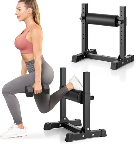 BODYRHYTHM Bulgarian Split Squat Stand, Single Leg Squat Roller Stand with 9 Adjustable Roller Heights for Squats, Leg Lunges, Lower Body Training. in Saudi Arabia