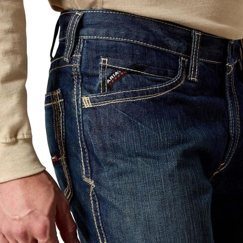 ARIAT Men's Flame Resistant M4 Relaxed Boundary Boot Cut Jean in Saudi Arabia