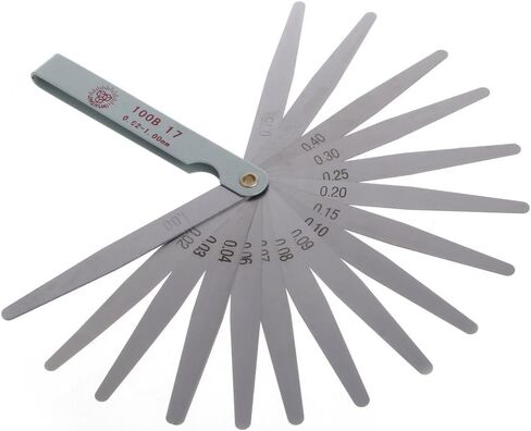 1Pc 0.02 to 1mm 17 Thickness for Metric Filler Feeler Gauge Measure to for Guitar, Spark Plug, Piston Measure Gauges in Saudi Arabia