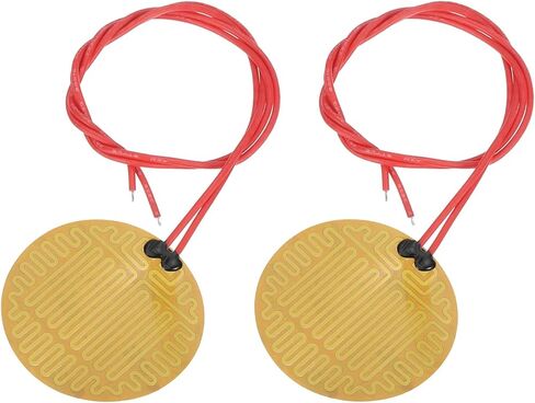 Meccanixity 2pcs film film plate ، 13w 12v polyimide pad pad heat under under heat heat strip strip 70mm diater strip لدرجة حرارة ثابتة in Saudi Arabia