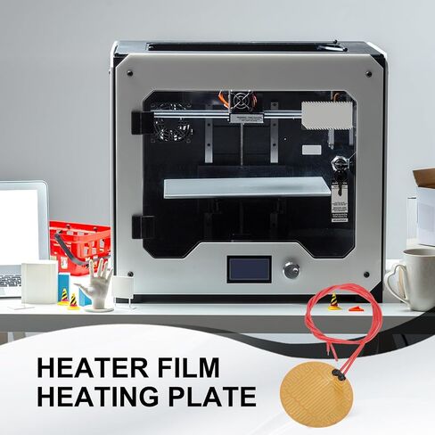 Meccanixity 2pcs film film plate ، 13w 12v polyimide pad pad heat under under heat heat strip strip 70mm diater strip لدرجة حرارة ثابتة in Saudi Arabia