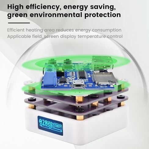 لوحة لحام ، PD65W 20V 5.6 سم × 5.6 سم صفيحة حارة كهربائية مع شاشة LED ، لحام محطة التسخين المسبق للإصلاح الإلكتروني ومختبر DIY (0 ℃ إلى 350 ℃) in Kuwait