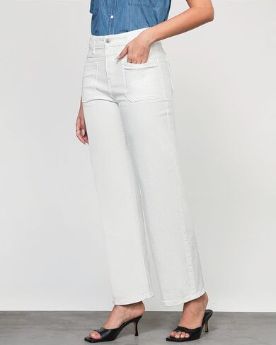 GRAPENT Wide Leg Jeans for Women Trendy High Waisted Loose Straight Leg Stretchy Retro Denim Pants with Pouch Pockets in Saudi Arabia