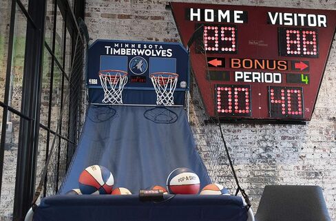 Pop-A-Shot - Home Dual Shot with Minnesota Timberwolves NBA Graphics l Sensor Scoring l 16 Game Modes l 7 Balls l Foldable Storage l for All NBA Fans in Saudi Arabia
