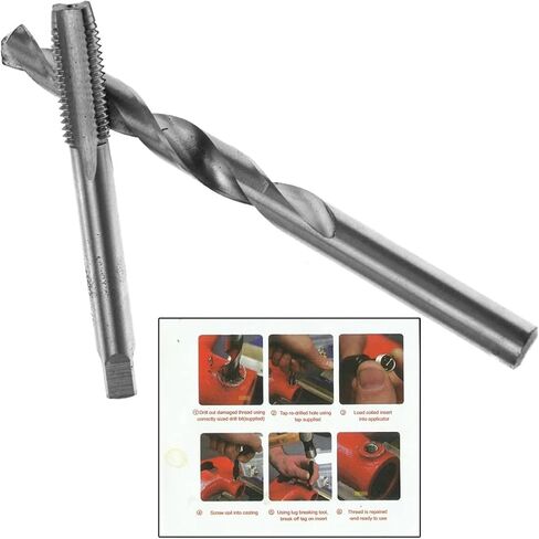 Metric Thread Repair Insert Kit M5 M6 M8 M10 M12 M14 Helicoil Car Pro Coil Tool M5 * 0.8-M14 * 1.5 Car Styling(M8x1.25) in Saudi Arabia