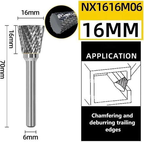 nx type yg8 alloy rotary file double slot tungsten steel wood wood crinding head head tool tool for copper (nx1616m06) in Kuwait