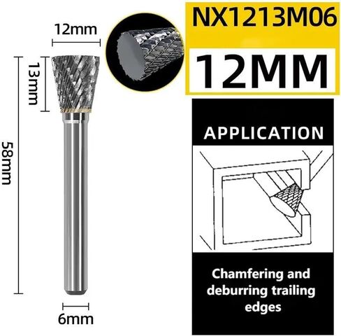 nx type yg8 alloy rotary file double slot tungsten steel wood wood crinding head head tool tool for copper (nx1616m06) in Kuwait