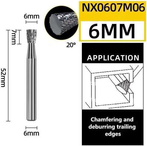 nx type yg8 alloy rotary file double slot tungsten steel wood wood crinding head head tool tool for copper (nx1616m06) in Kuwait