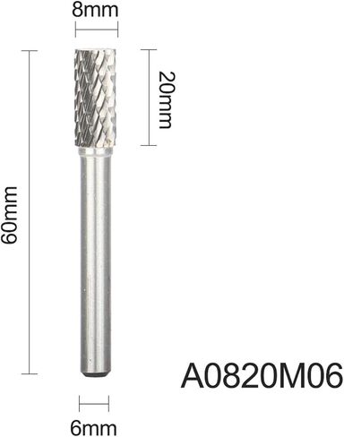 AX-Series Double-Cut Tungsten Carbide Rotary Files Engraving for Woodworking Metal Grinding Round Shank(AX06) in Saudi Arabia