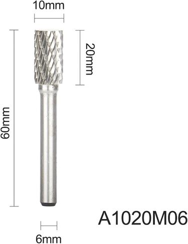 AX-Series Double-Cut Tungsten Carbide Rotary Files Engraving for Woodworking Metal Grinding Round Shank(AX06) in Saudi Arabia