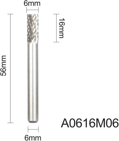 AX-Series Double-Cut Tungsten Carbide Rotary Files Engraving for Woodworking Metal Grinding Round Shank(AX06) in Saudi Arabia