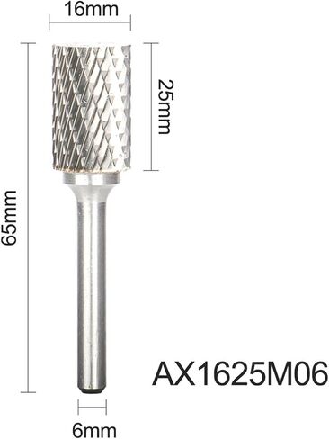 AX-Series Double-Cut Tungsten Carbide Rotary Files Engraving for Woodworking Metal Grinding Round Shank(AX06) in Saudi Arabia