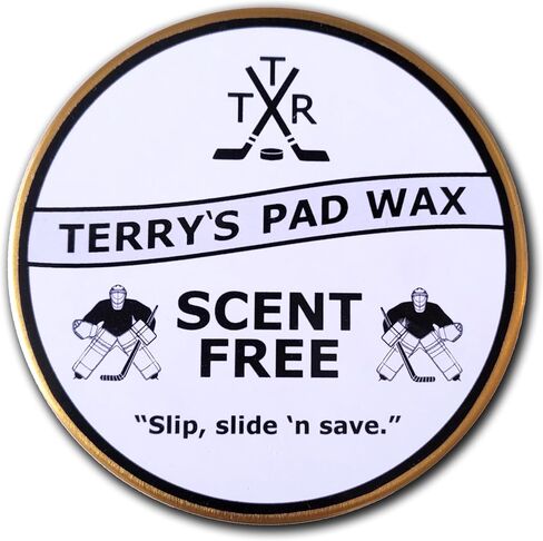 Terry's Pad Wax - Scent Free (Slick Goalie Pad Wax) for Hockey Goaltenders, Increased Slide, Water Resistant in Saudi Arabia
