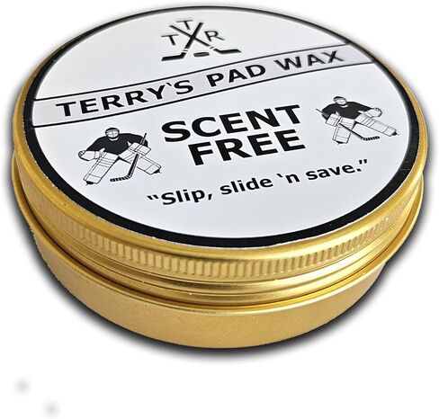 Terry's Pad Wax - Scent Free (Slick Goalie Pad Wax) for Hockey Goaltenders, Increased Slide, Water Resistant in Saudi Arabia