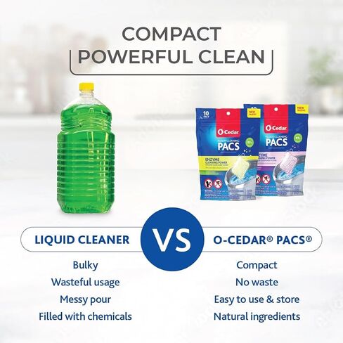 O-Cedar System Easy Wring Spin Mop & Bucket with 3 Extra Refills with Citrus and Lavender Pacs (Variety Pack) in Saudi Arabia