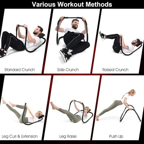 Goplus AB Fitness Crunch ، تمرينات تمارين ماكينة البطن المحمولة للقوة الأساسية ، التدريب على العضلات ، الجلوس مدرب AB للمنزل ، المكتب ، صالة الألعاب الرياضية in Kuwait