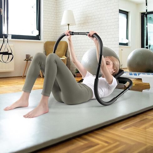 Goplus AB Fitness Crunch ، تمرينات تمارين ماكينة البطن المحمولة للقوة الأساسية ، التدريب على العضلات ، الجلوس مدرب AB للمنزل ، المكتب ، صالة الألعاب الرياضية in Kuwait