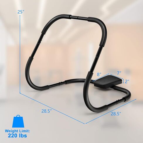 Goplus AB Fitness Crunch ، تمرينات تمارين ماكينة البطن المحمولة للقوة الأساسية ، التدريب على العضلات ، الجلوس مدرب AB للمنزل ، المكتب ، صالة الألعاب الرياضية in Kuwait