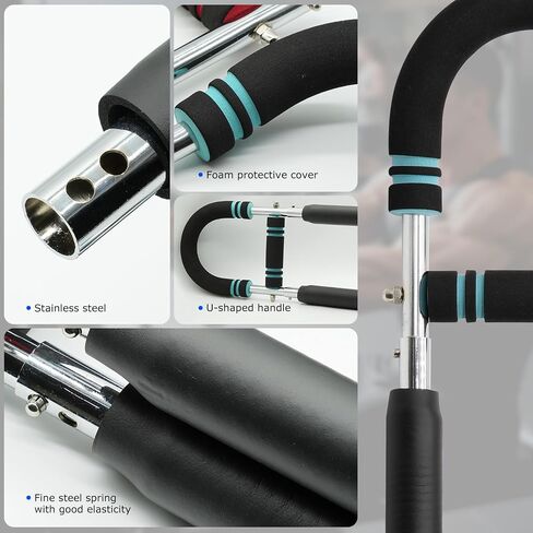 Twister Arm Trainer ، معدات تجريب الصدر القابلة للتعديل من 60 إلى 100 رطل ، بار محمولة طاقة ، تصميم قابل للفصل ، مدرب ذراع للرجال ، مدرب الصدر للرجال ، تدريب العضلات في الكتف ، اللياقة في أي مكان in Saudi Arabia