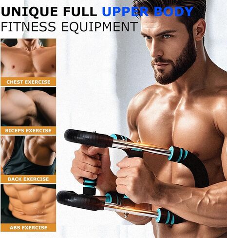Twister Arm Trainer ، معدات تجريب الصدر القابلة للتعديل من 60 إلى 100 رطل ، بار محمولة طاقة ، تصميم قابل للفصل ، مدرب ذراع للرجال ، مدرب الصدر للرجال ، تدريب العضلات في الكتف ، اللياقة في أي مكان in Saudi Arabia
