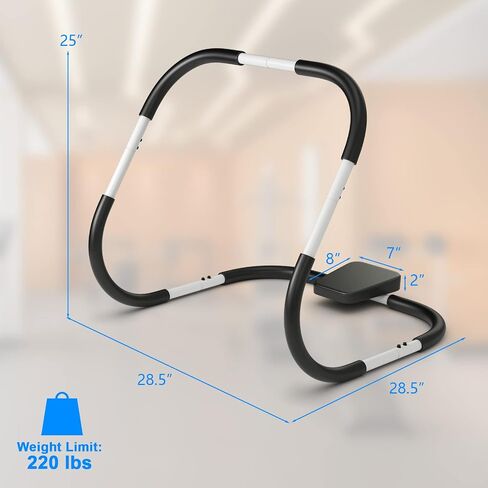 Goplus AB Fitness Crunch ، تمرينات تمارين ماكينة البطن المحمولة للقوة الأساسية ، التدريب على العضلات ، الجلوس مدرب AB للمنزل ، المكتب ، صالة الألعاب الرياضية in Kuwait