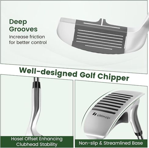 GYMAX Golf Chipper, 36 Degree Loft Golf Pitching Wedge for Men & Women, Right Hand Golf Chipping Wedge Club, Silver in Saudi Arabia