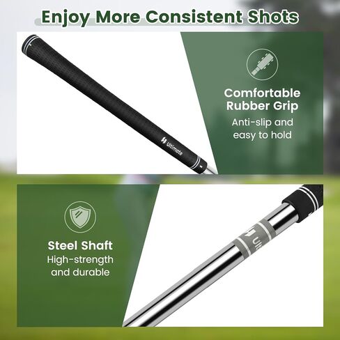 GYMAX Golf Chipper, 36 Degree Loft Golf Pitching Wedge for Men & Women, Right Hand Golf Chipping Wedge Club, Silver in Saudi Arabia