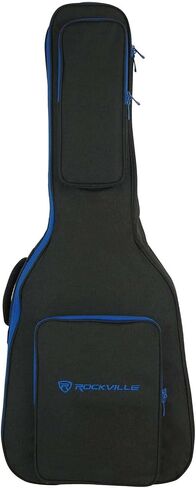 Rockville AGB45 AGB45-BLU Acoustic Guitar Gig Bag with Neck Pad + Secure Strap in Saudi Arabia