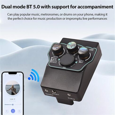 الغيتار التقاط الغيتار الغيتار الاهتزاز الاهتزاز بيك آب BT رنين الرنين الالتقاط 3 النطاق EQ التعادل الصوتي in Kuwait