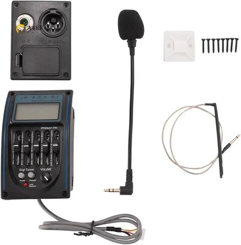 A48F-5 Acoustic Guitar Pickup EQ Preamp with LCD Tuner and Microphone in Saudi Arabia