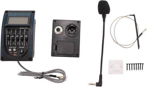 A48F-5 Acoustic Guitar Pickup EQ Preamp with LCD Tuner and Microphone in Saudi Arabia