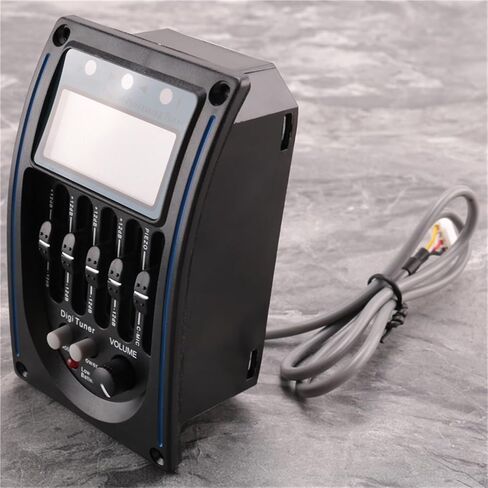 A48F-5 Acoustic Guitar Pickup EQ Preamp with LCD Tuner and Microphone in Saudi Arabia