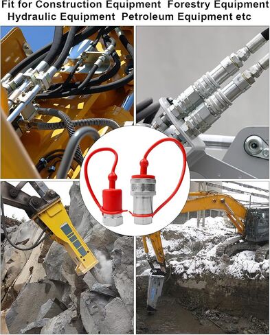1/2" Ag Hydraulic Quick Connect Tractor Coupler Fit for Parker 6000 Series Faster ANV Series AEROQUIP 5600 Series Hansen HA15000 Series, ISO 7241-A Hydraulic Couplers in Saudi Arabia