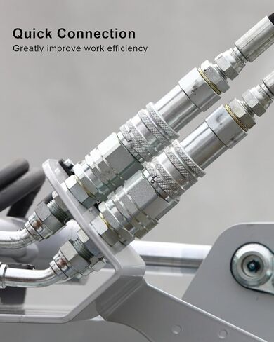 1/2" Ag Hydraulic Quick Connect Tractor Coupler Fit for Parker 6000 Series Faster ANV Series AEROQUIP 5600 Series Hansen HA15000 Series, ISO 7241-A Hydraulic Couplers in Saudi Arabia