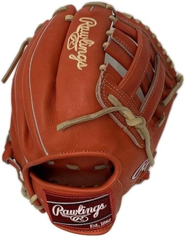 Rawlings | Heart of The Hide Baseball Glove | Red-Orange |Standard Fit Models | Sizes 11.5" - 12.75" | Multiple Styles (Red-Orange | H Web, 11.5" | Infield, Right Hand Throw) in Kuwait