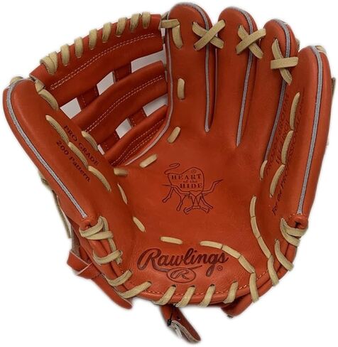 Rawlings | Heart of The Hide Baseball Glove | Red-Orange |Standard Fit Models | Sizes 11.5" - 12.75" | Multiple Styles (Red-Orange | H Web, 11.5" | Infield, Right Hand Throw) in Kuwait