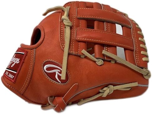 Rawlings | Heart of The Hide Baseball Glove | Red-Orange |Standard Fit Models | Sizes 11.5" - 12.75" | Multiple Styles (Red-Orange | H Web, 11.5" | Infield, Right Hand Throw) in Kuwait