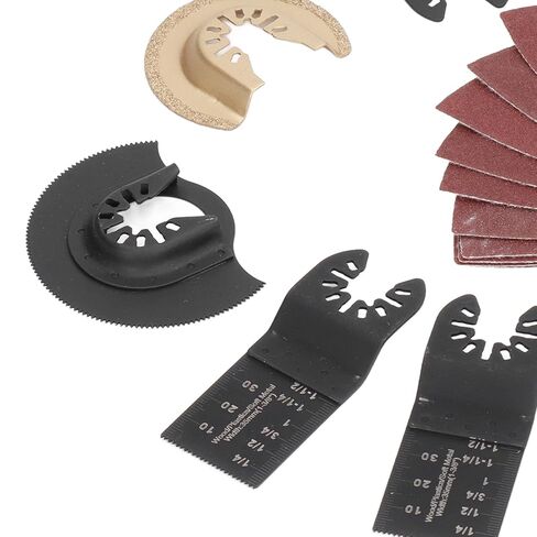 16pcs عمل شفرات منشار خشبية عالية الكربون من الفولاذ المقاوم للصدأ من الفولاذ المقاوم للصدأ كربيد ثنائي المعادن يتذبذب شفرات المنشار السريع متعددة الحلقات للمسامير البلاستيكية المعدنية الخشبية الغرض العام in Kuwait