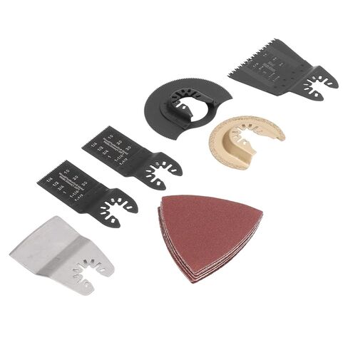 16pcs عمل شفرات منشار خشبية عالية الكربون من الفولاذ المقاوم للصدأ من الفولاذ المقاوم للصدأ كربيد ثنائي المعادن يتذبذب شفرات المنشار السريع متعددة الحلقات للمسامير البلاستيكية المعدنية الخشبية الغرض العام in Kuwait