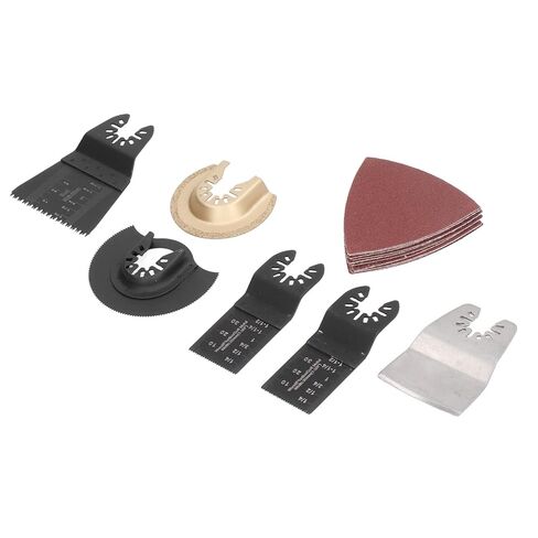 16pcs عمل شفرات منشار خشبية عالية الكربون من الفولاذ المقاوم للصدأ من الفولاذ المقاوم للصدأ كربيد ثنائي المعادن يتذبذب شفرات المنشار السريع متعددة الحلقات للمسامير البلاستيكية المعدنية الخشبية الغرض العام in Kuwait