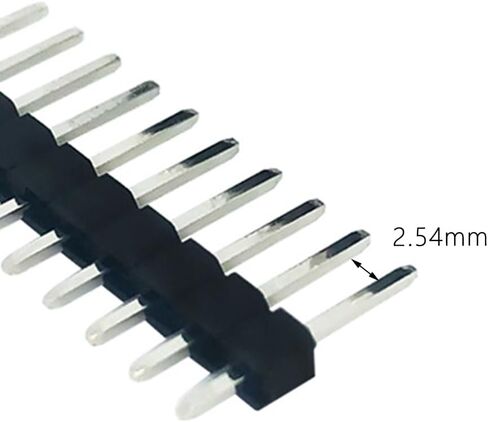 40 Pin Header - 2.54mm Single Row Male Header Connector for Arduino, Breadboard, PCB Connectors (Straight, 12) in Saudi Arabia