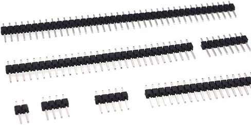 40 Pin Header - 2.54mm Single Row Male Header Connector for Arduino, Breadboard, PCB Connectors (Straight, 12) in Saudi Arabia