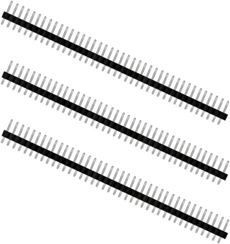 40 Pin Header - 2.54mm Single Row Male Header Connector for Arduino, Breadboard, PCB Connectors (Straight, 12) in Saudi Arabia