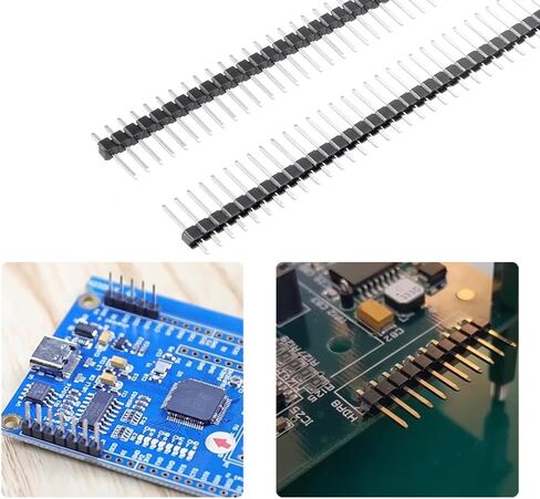 40 Pin Header - 2.54mm Single Row Male Header Connector for Arduino, Breadboard, PCB Connectors (Straight, 12) in Saudi Arabia