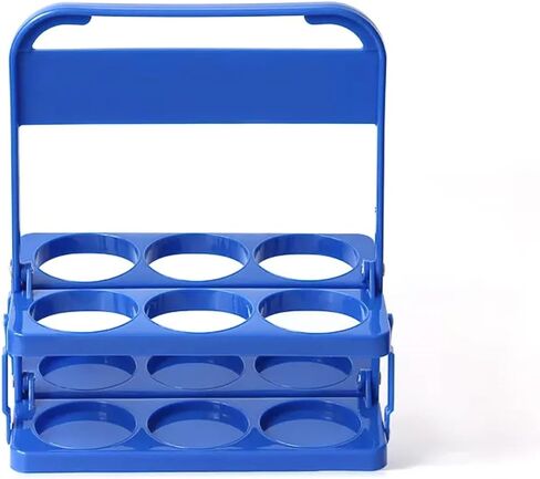 6 Bottle Drink Carrier – Compact Cup Holder Caddy for Coffee, Office & Daily Use – Fits 16–24 oz Bottles and Small Cups (2 Pack, Black) in Saudi Arabia