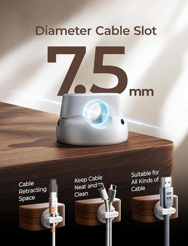 منظمو الحبل المكتبي 8 حزمة [1S Snap-On] حامل كابل شحن ، حامل سلك ليزن للمطلة مع 4 منصات لاصقة قوية ، منظم الأسلاك للضمان ، المنزل ، الجدار ، السيارة ، سطح المكتب ، الأرجواني in Kuwait