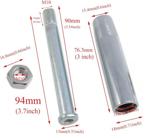 Threaded Handle M10 Revolving Handles Crank Hand Wheel with Nuts for milling Machines, lathes, Grinders, Mechanical Equipment, Instruments and Industrial Equipment.s 1PCS (M10) in Saudi Arabia