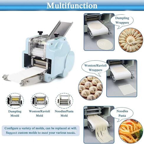 Multifunctional Electric Dumpling Maker, Commercial Pasta Machine with Round Mold for Ravioli, and Dumpling Wrappers (Raviolidumplingskinmolds) in Saudi Arabia