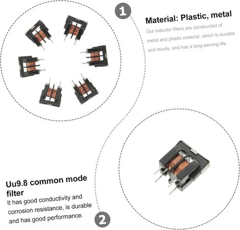 PRETYZOOM 10pcs Mode Inductors Filters Inductor Mode Choke High Capability Inductance Filters in Saudi Arabia