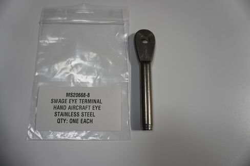 Swage Eye Terminal Hand Aircraft Eye,Loos Cableware MS20668-8 in Saudi Arabia